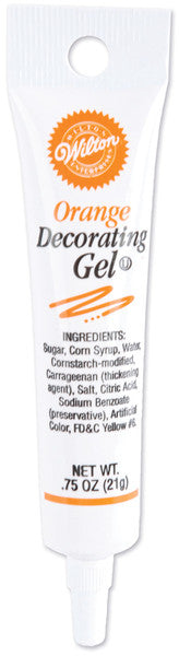 Orange Decorating Gel - 0.75 oz.