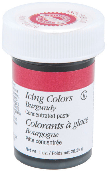 Icing Colors Burgundy - 1 oz.