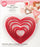 Plastic Cookie Cutter 6 Pieces Set - Hearts