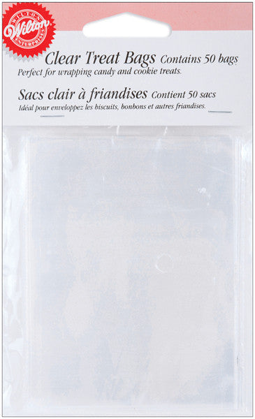 Clear Treat Bags 50 Piece Set - 3" x 4"