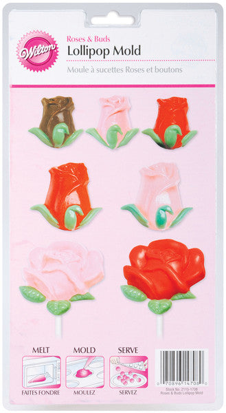 Lollipop Mold Roses and Buds