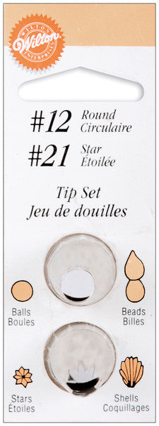 Decorating Tip Set Round and Star