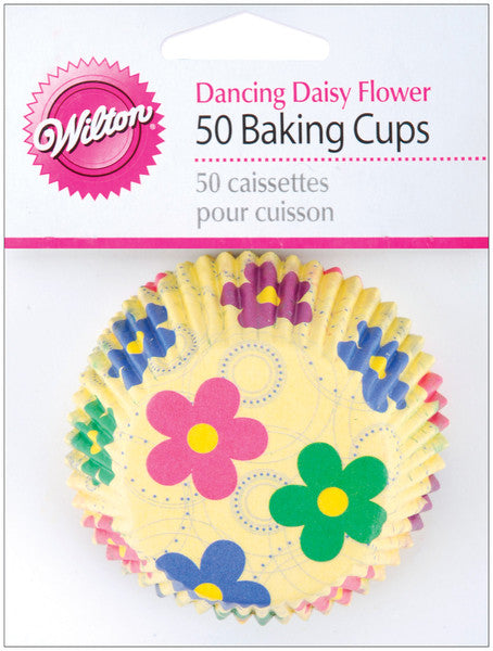 Dancing Daisy Standard Baking Cups - 50 Ct