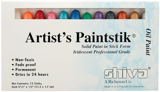 Iridescent Artist's Paintstiks 12/Pkg-Asst Colors