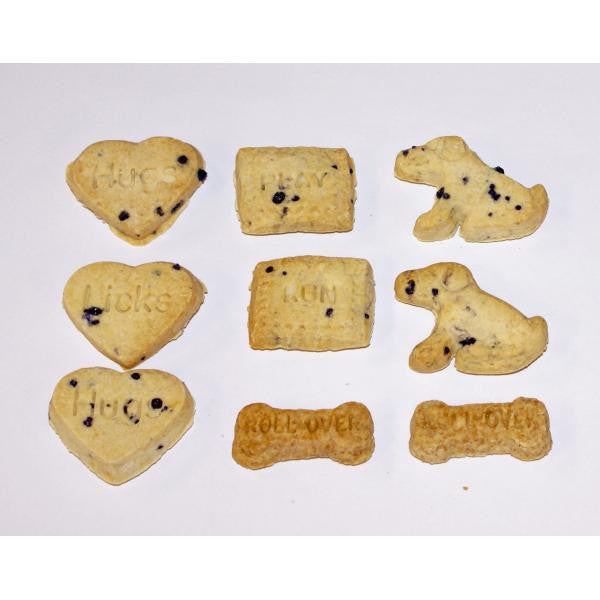 Dog Biscuit Shapes - Blueberry Flavor