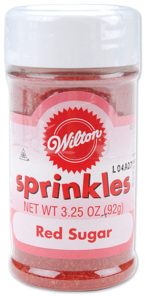 Red Sugar Sprinkles - 3.25 oz.