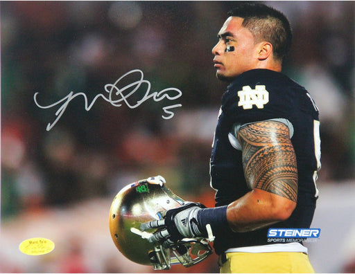 Manti Te'o Notre Dame Fighting Irish Warm Up 8x10 Photo (Te'o Holo Only)