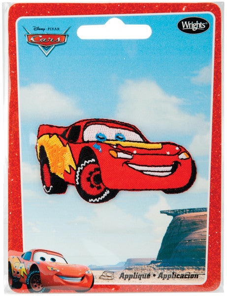 Disney Cars Iron-On Appliques-Lightning Mcqueen