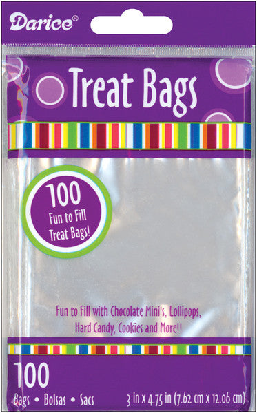 Clear Treat Bags 200 Piece Set - 4.75" x 3"