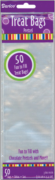 Clear Treat Bags 50 Piece Set - 3" x 10"