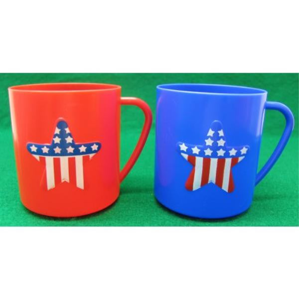 Plastic Patriotic Mugs