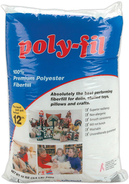 Poly-Fil Premium Polyester Fiberfill-12 Ounces FOB