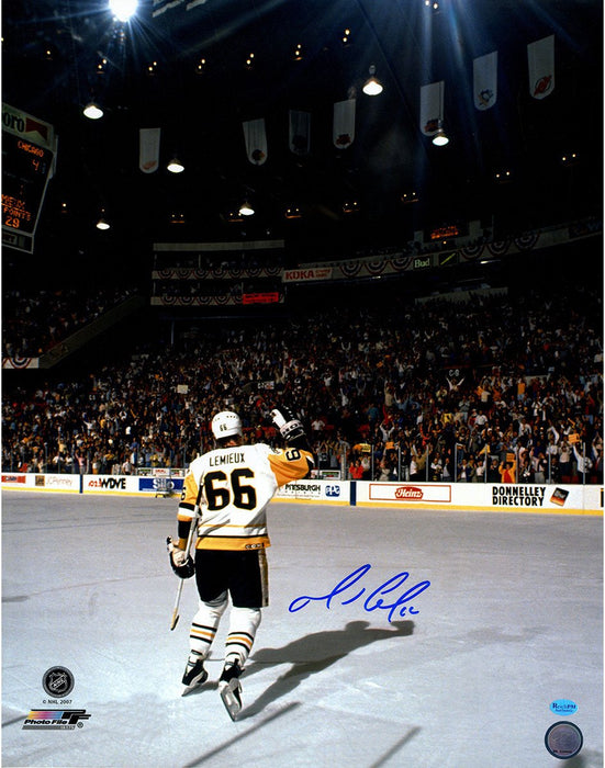 Mario Lemieux Signed First Star 16x20 Photo (ReichPM Auth)