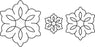 Quilt Stencils-3" 5" & 7" C. L. Flowers 8"X18"