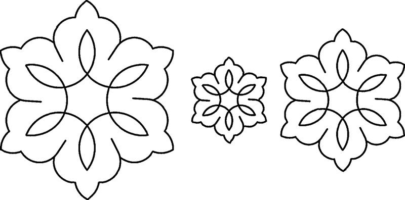 Quilt Stencils-3" 5" & 7" C. L. Flowers 8"X18"