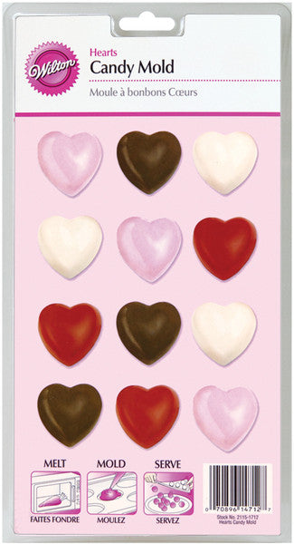 12 Cavity Candy Mold - Hearts