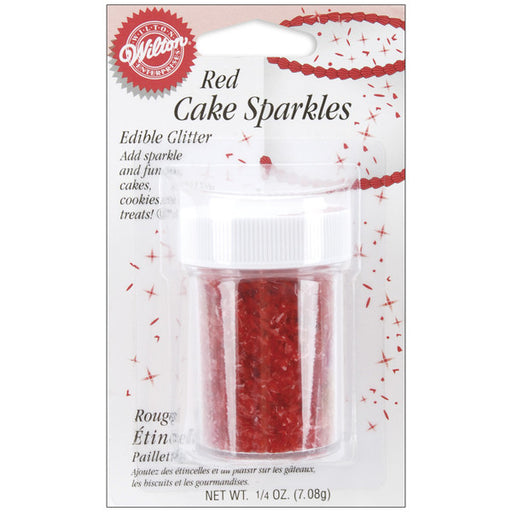 Cake Sparkles Red - 0.25 oz.