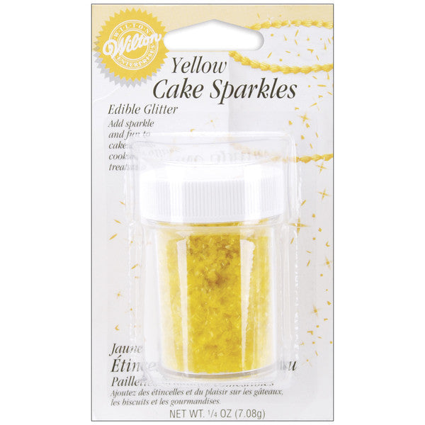 Cake Sparkles Yellow - 0.25 oz. Baking Supplies