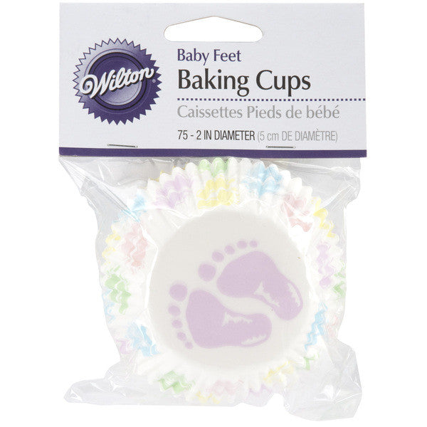 Baby Feet Standard Baking Cups - 75 Ct