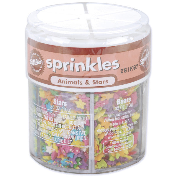 Animals & Stars Mix Sprinkles - 2.1 oz.