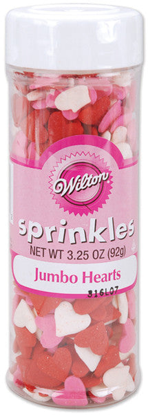 Jumbo Sprinkles Hearts - 3.25 oz.