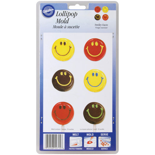 Lollipop Mold Smiley Faces 10 Cavity