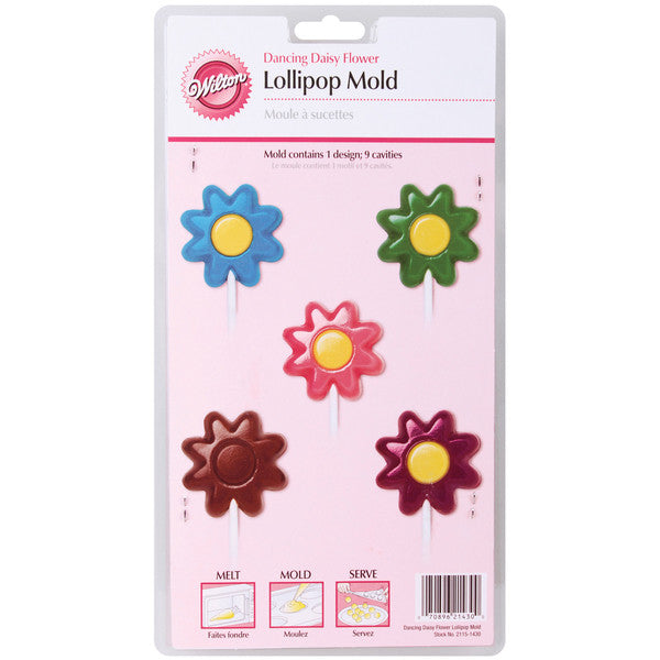 Lollipop Mold Dancing Daisy 9 Cavity