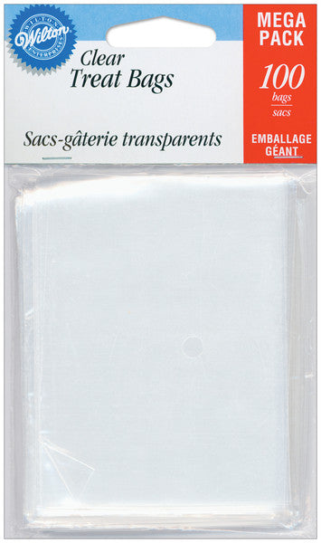 Clear Treat Bags 100 Piece Set - 3" x 4"