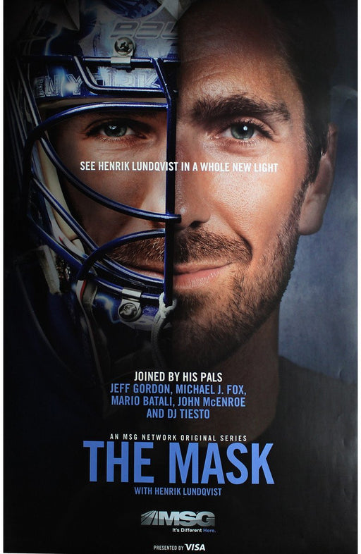 Henrik Lundqvist Unsigned The Mask TV Show Poster