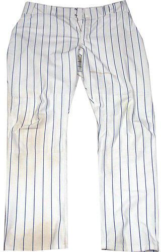 2010 Chicago Cubs Game Worn Pinstripe Pants (Russel Written)