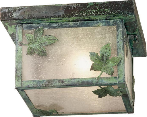 10 Inch Sq Hyde Park Maple Leaf Flushmount