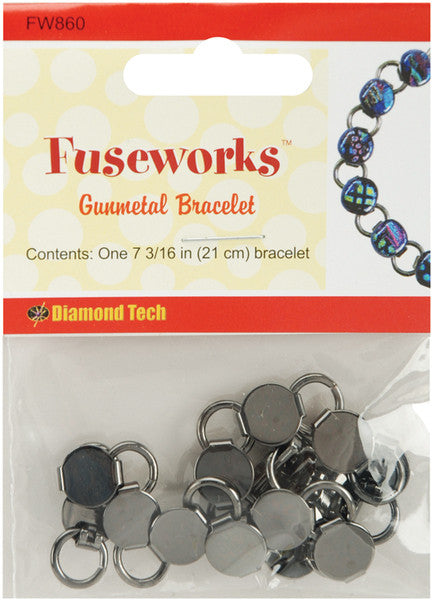 Fuseworks Gunmetal Link Bracelet - 21 cm