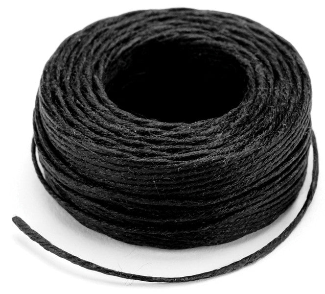 Waxed Thread Black - 25 Yards
