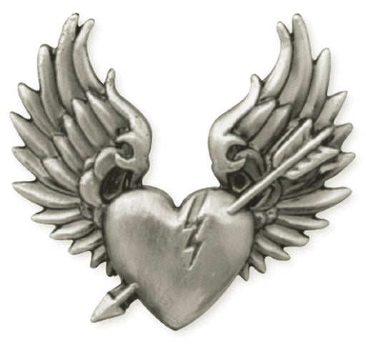 Broken Heart Silver Concho - 1.25"