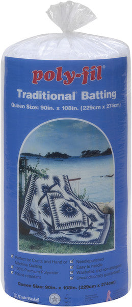 Traditional Needlepunched Polyester Batting-Queen