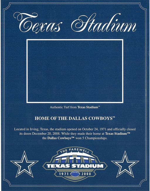 Texas Stadium Turf Plaque 7x9 Sticker