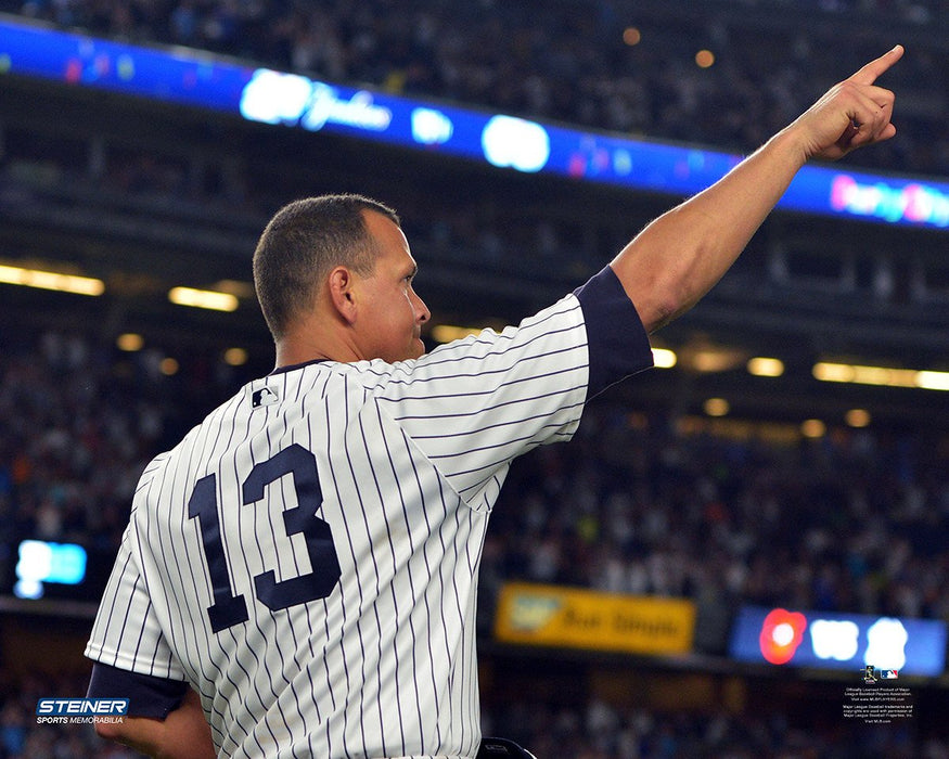 Alex Rodriguez Points To The Crown Final Game Yankee Stadium 16x20 (Getty #589035274)