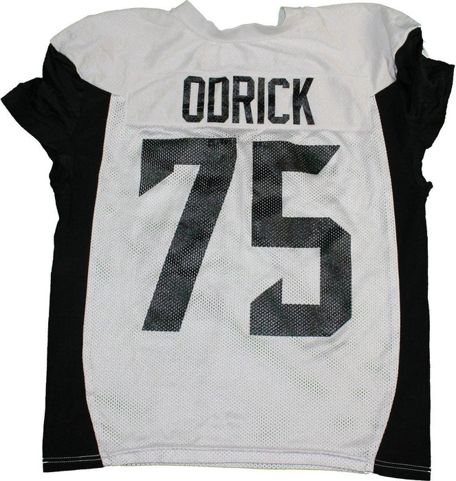 Jared Odrick Jersey - Jared Odrick #75 2015 White / Black Practice Jersey