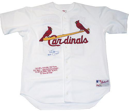 Mark McGwire Home Cardinals Jersey w/ 583 HR & ROY 87 Insc (Asset)