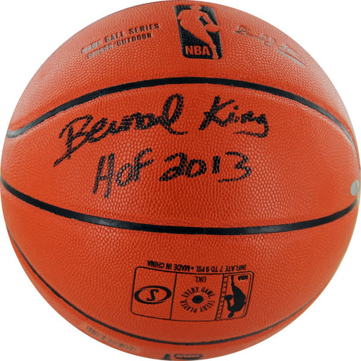 Bernard King Signed Basketball w/ "HOF 2013" (Signed in black) (Orange)