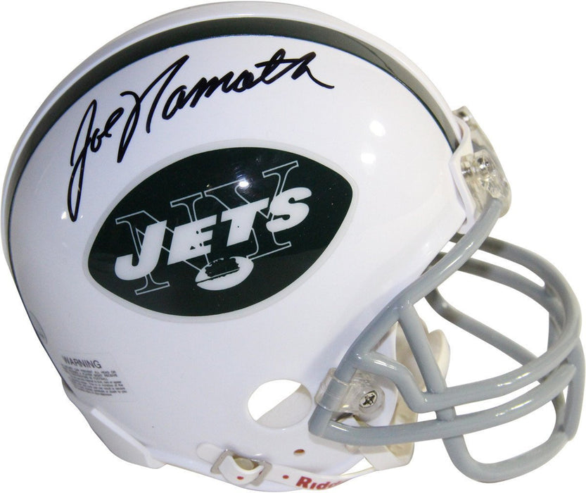 Joe Namath Signed New York Jets Throwback 65-77 Mini Helmet