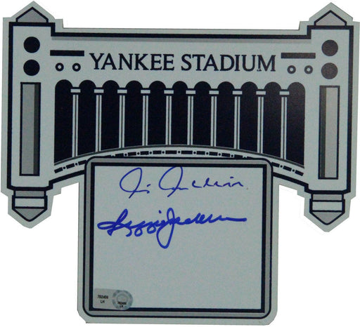 Chris Chambliss / Reggie Jackson Facade Cut Signature (Large Dual Signed)