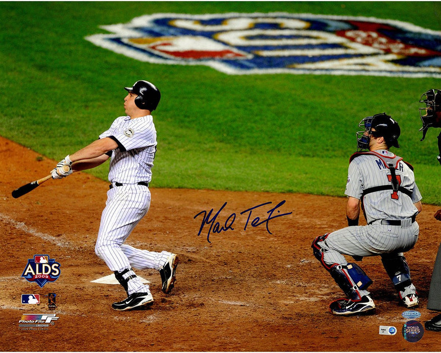 Mark Teixeira 2009 ALDS Walk Off Home Run Follow-thru Horizontal 16X20 Photo (MLB Auth)
