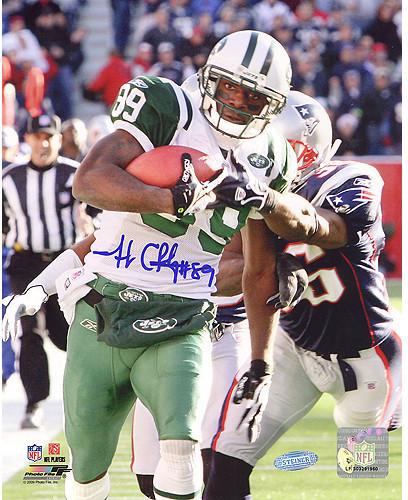 Jerricho Cotchery Catch and Run vs Patriots Vertical 8x10 Photo