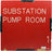 Substation Pump Room 1 Sign From  Giants Stadium (24x24)