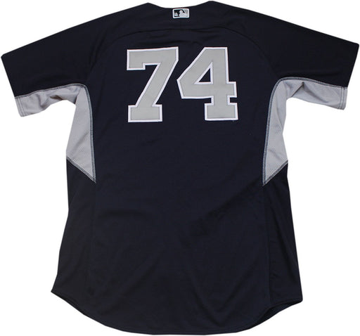 Billings Bruce Jersey - NY Yankees 2014 Spring Training Game Used#74 Road BP Top (HZ102013) (Size 46)