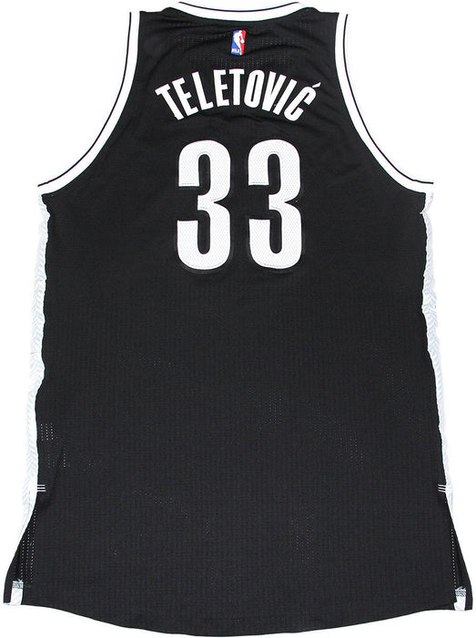 Mirza Teletovic Jersey - Brooklyn Nets 2014-2015 Season Game Used #33 Black Jersey (2XL) (11/26- 1/22) (BKN01731)