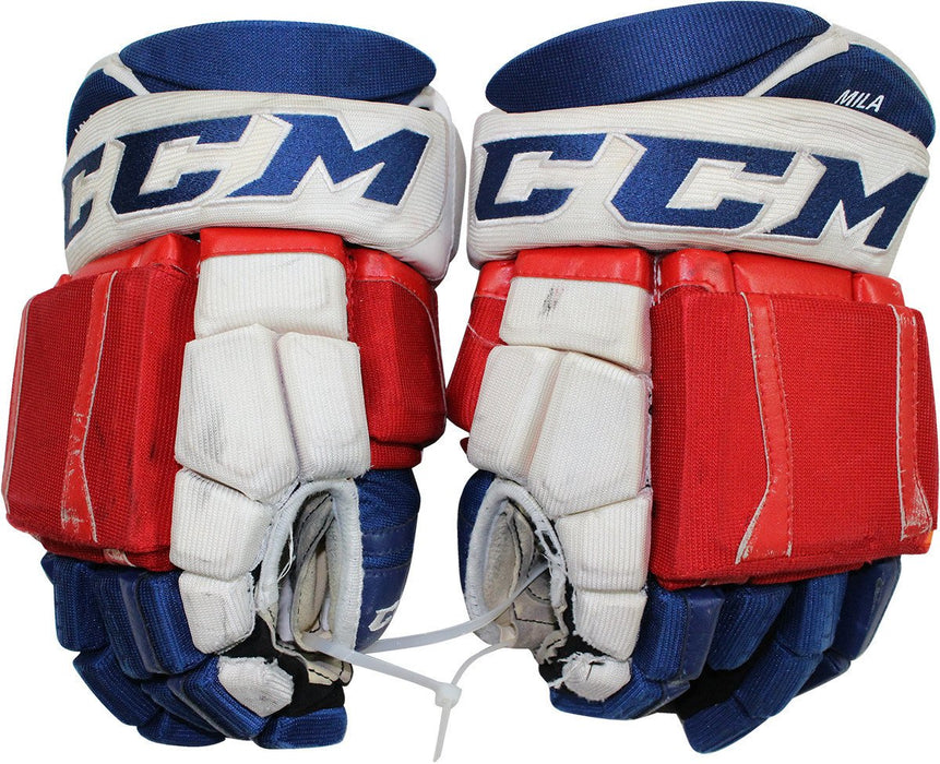 Keith Yandle New York Rangers 2015-2016 Season Game Used CCM Gloves (Pair)