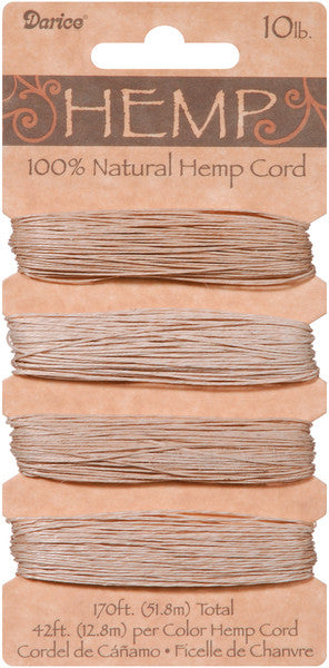 Natural 10# Hemp Cord - 170 Feet