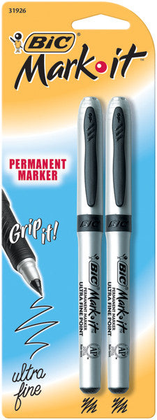 Permanent Markers Ultra Fine Point - 2 Ct